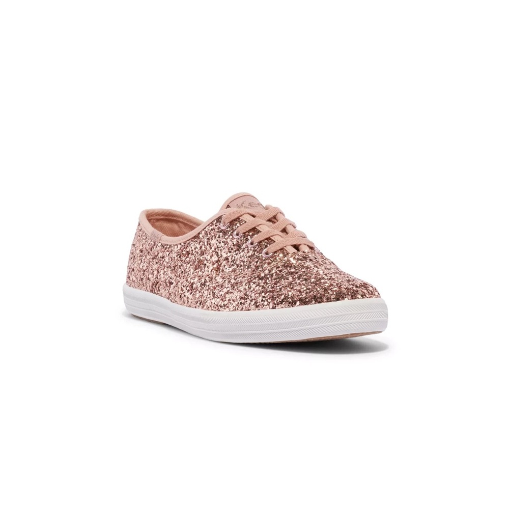 Keds Rose Gold Glitter Sneakers - Picture 2 of 8